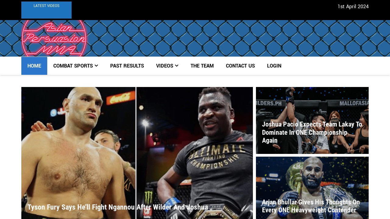 Asian Persuasion MMA – latest MMA News (2)